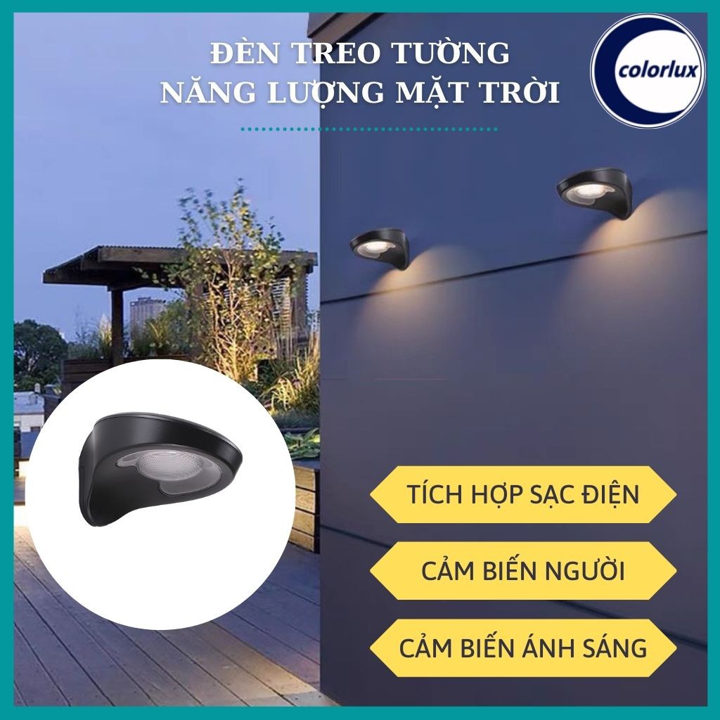 Đèn Trang Trí Sân Vườn Đèn Ngoài Trời Năng Lượng Mặt Trời COLORLUX