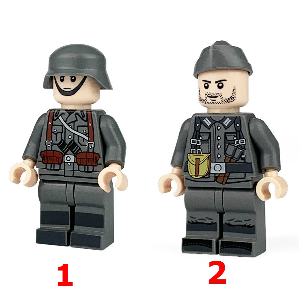 Minifigures Các Mẫu Nhân Vật Lính Đức Đội Mũ Sắt Mũ Cano Mẫu Mới Ra NO.325 - Mini Army Thế Chiến II
