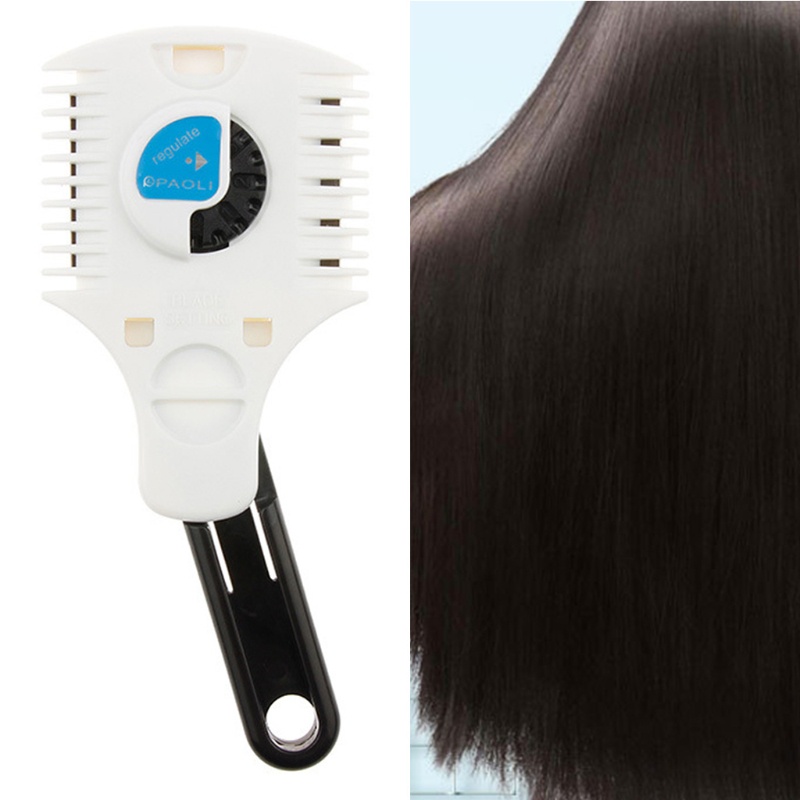 ACG Double Side Hair for Razor Comb Adjustable Thinning Comb Haircut Scissors for Razor Plastic Hair Comb Cutter Trimmer