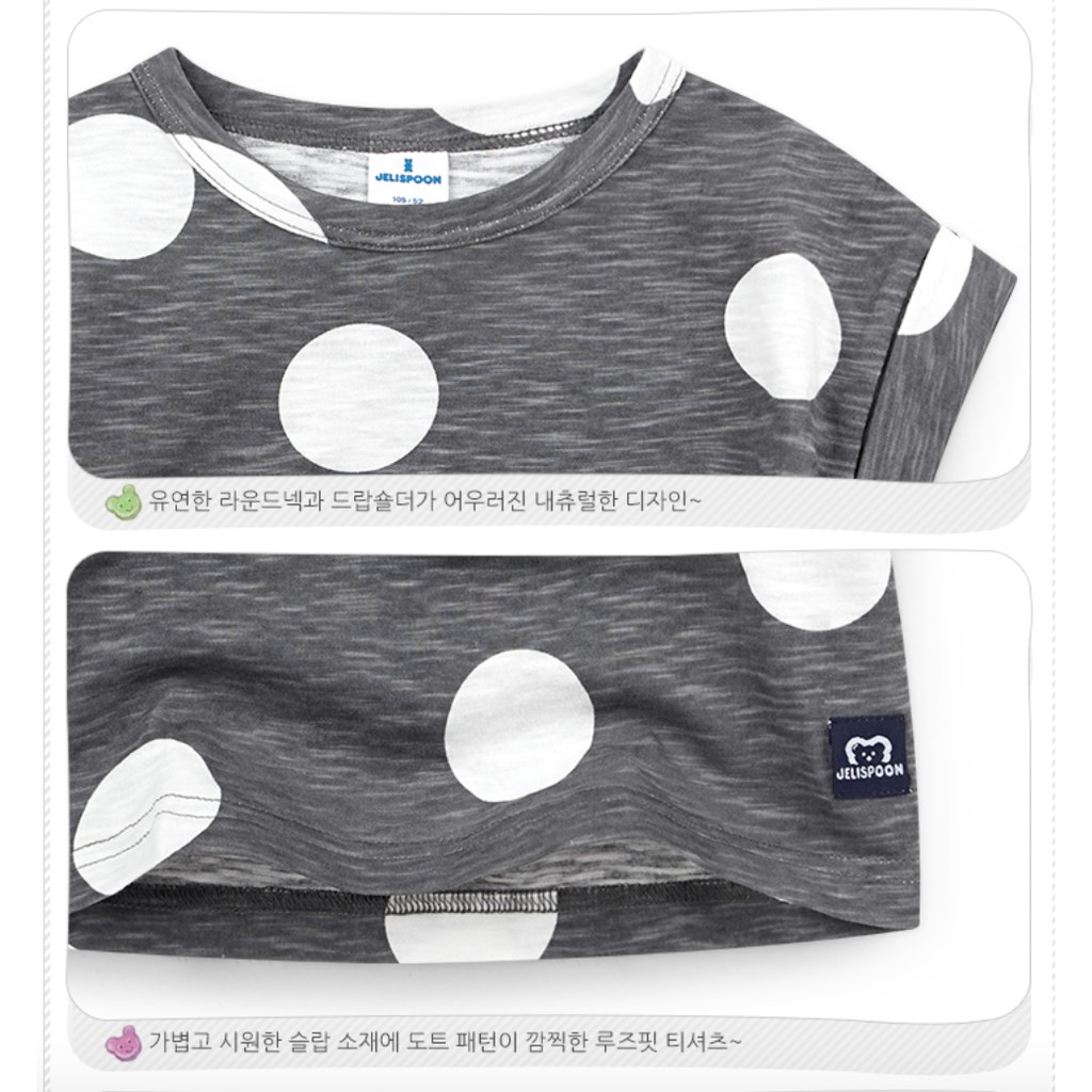 (110,120,130,140,150)Áo cotton chấm bi jtpuse19
