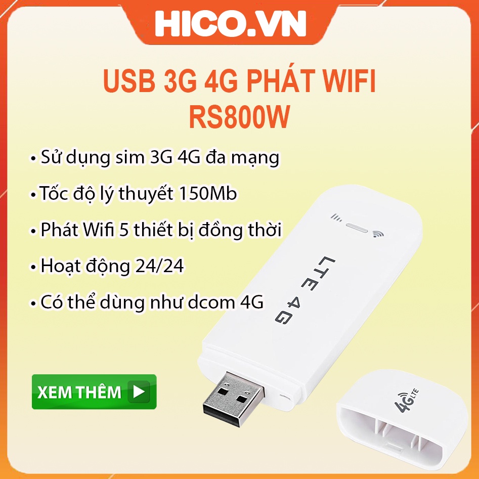 [Mã ELHAMS5 giảm 6% đơn 300K] USB PHÁT WIFI 3G 4G GIÁ RẺ + Quà tặng hấp dẫn