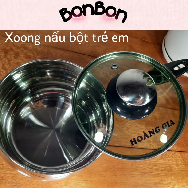 [Nồi Bột Hoàng Gia] Nồi NẤU BỘT/CHÁO trẻ em cao cấp 2 ĐÁY