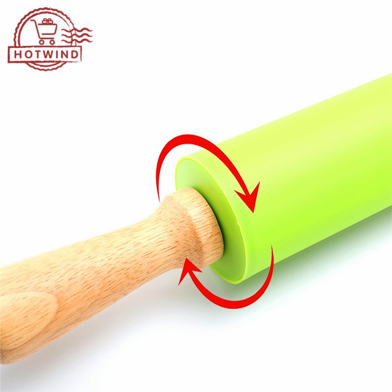 Cây lăn bột cán gỗ không dính thích hợp cho làm bánh