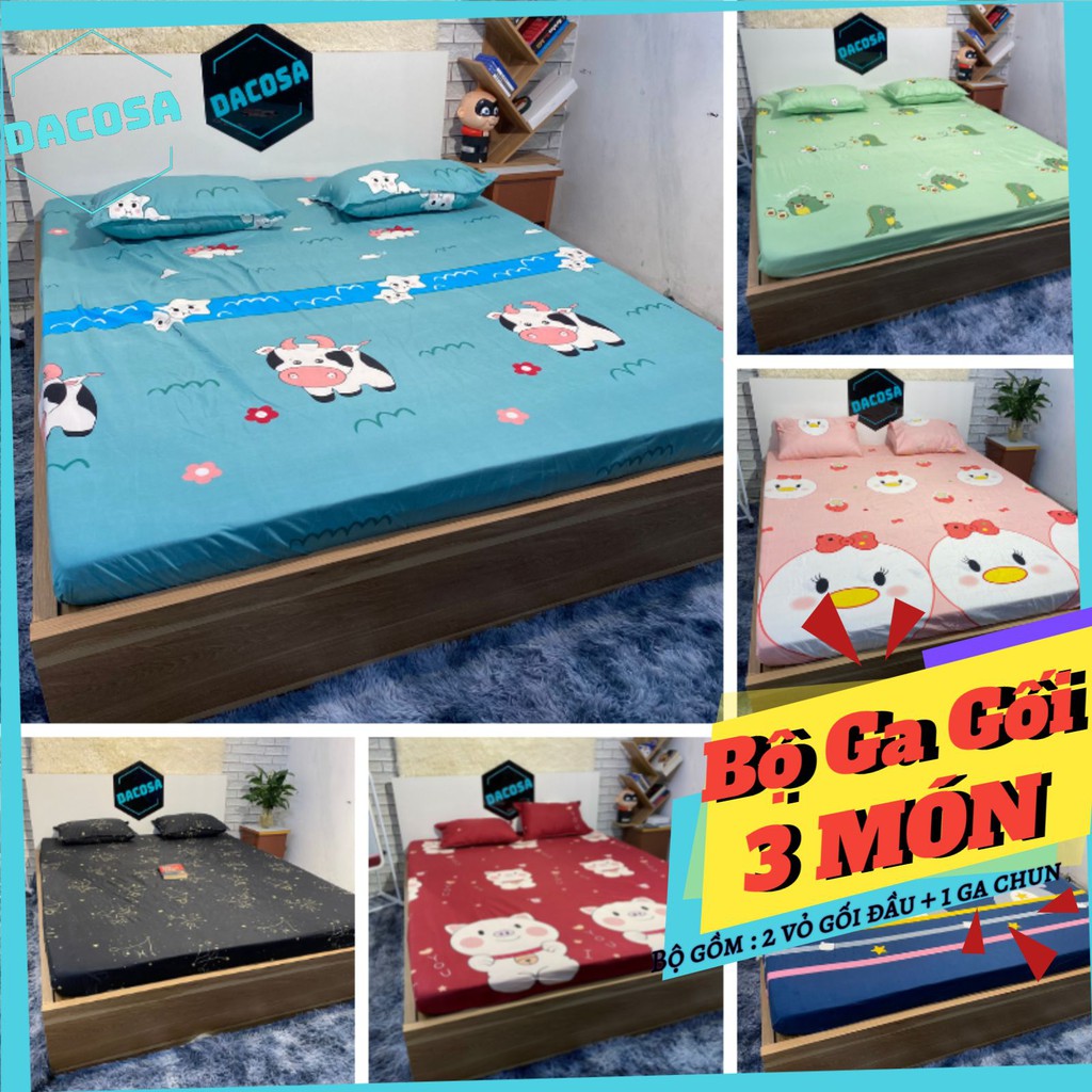 Ga giường đẹp miễn phí bo chun kèm 2 vỏ gối cao cấp giá rẻ | BigBuy360 - bigbuy360.vn