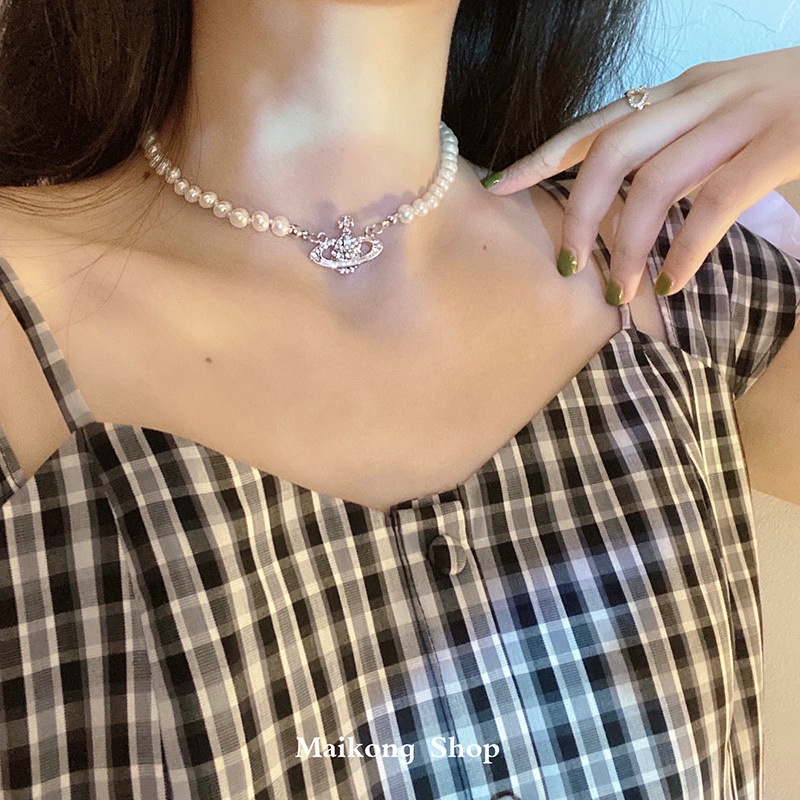 Vòng Cổ Ngọc Trai Thời Trang Hàn Quốc Chất Lượng Cao Cho Nữ
