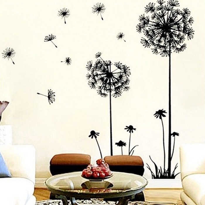 Nhãn dán tường bồ công anh nghệ thuật