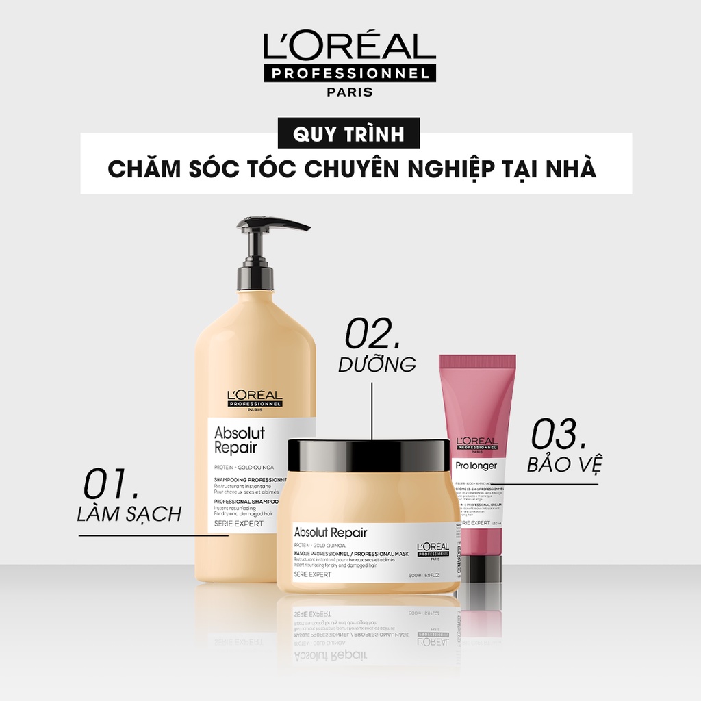 Dầu Gội xả L'oreal absolut repair chăm sóc tóc hư tổn 300ml - 500ml - 200ml