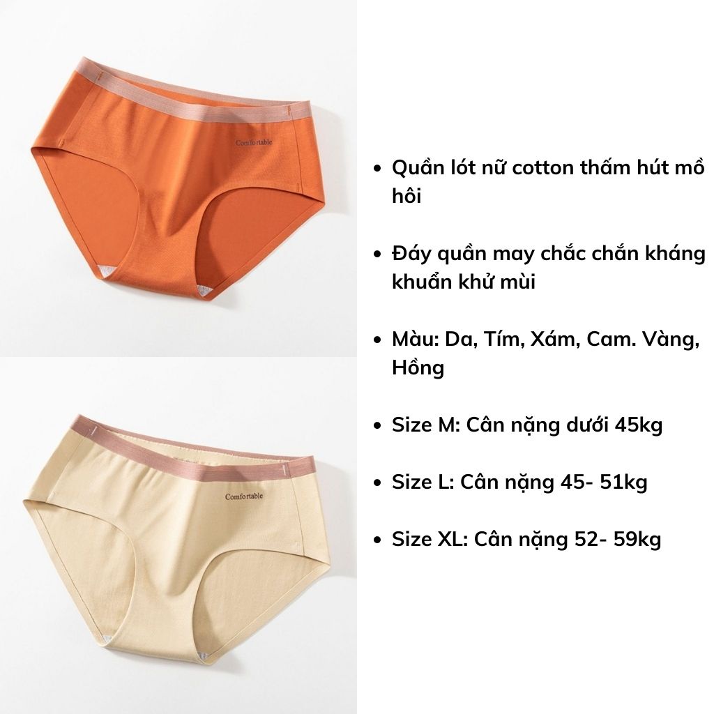 Quần lót nữ cotton kháng khuẩn khử mùi ôm dáng in chữ cực đẹp và đáng yêu DOPICO L155