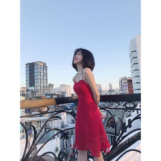 Đầm đuôi cá dây tròn