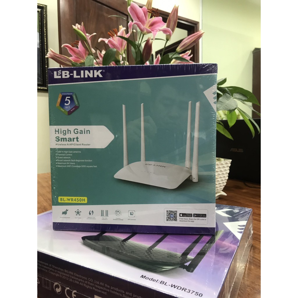Bộ Phát Wifi LBLink BL-WR450H 300Mbps 4 Râu Giá Rẻ - Bảo Hành 24 Tháng