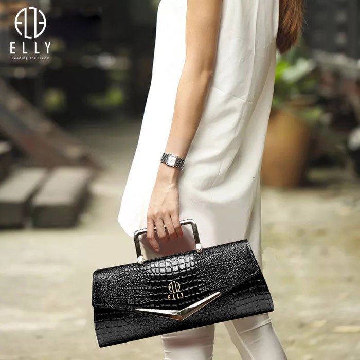 [Mã FAMALLT5 giảm 15% đơn 150k] Túi clutch nữ cao cấp da thật ELLY – EC38