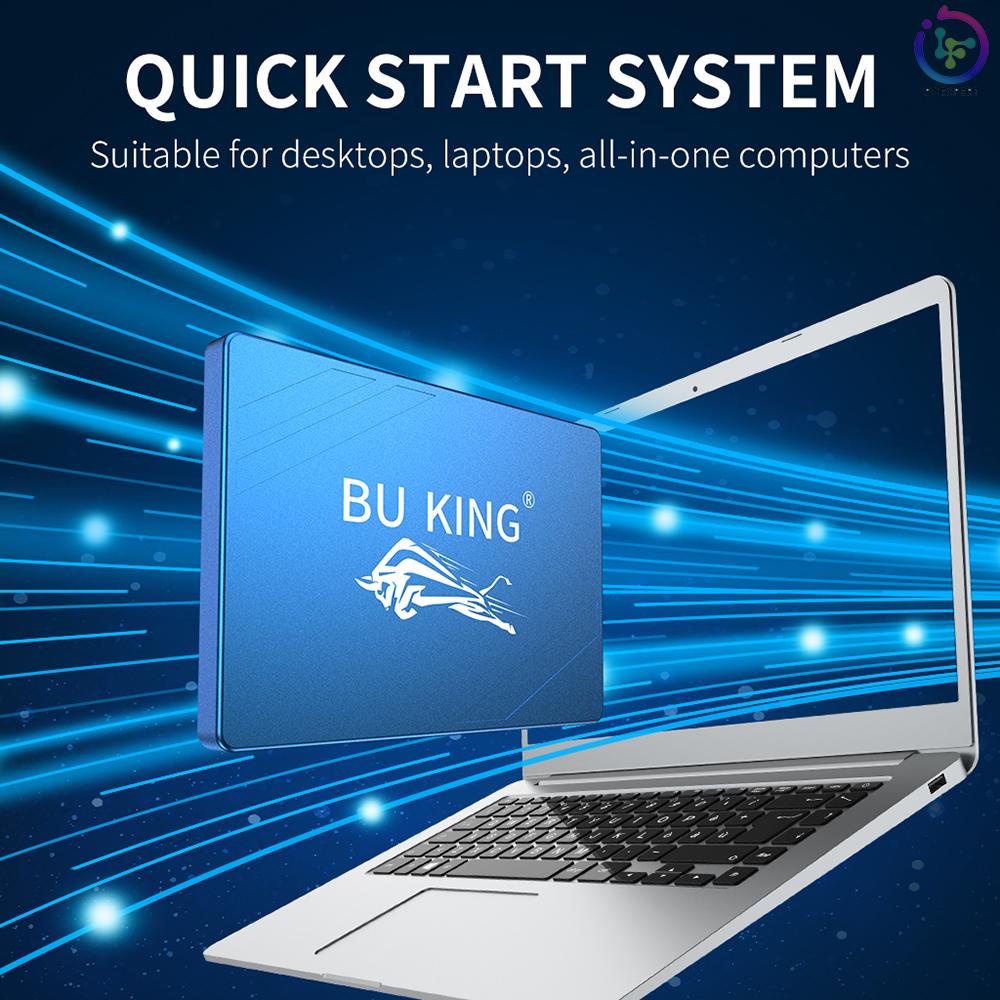 BU KING SSD2.5inch Black Bear Compatibility Speed Transmission &amp; Rock-solid Reliability High-quality Memory Chips Black 120GB