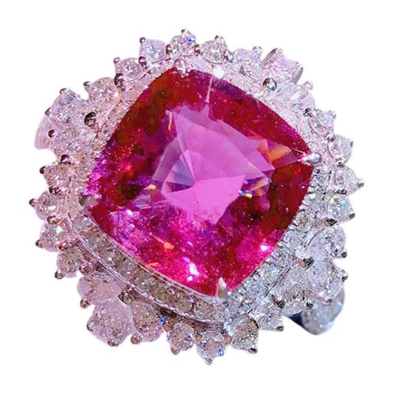 Nhẫn cưới đính đá zircon 2021 thiết kế sang trọng cho nữ