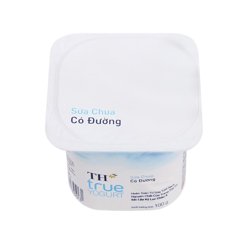 Lốc 4 hộp sữa chua TH True Yogurt có đường 100g