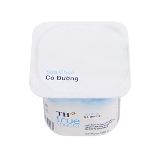 Lốc 4 hộp sữa chua TH True Yogurt có đường 100g
