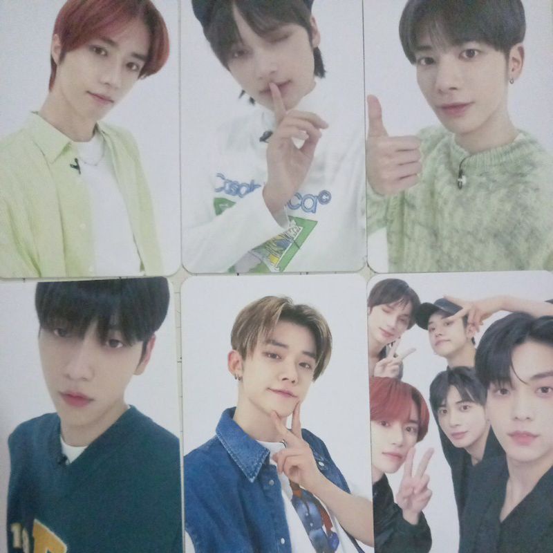 Set 5 card giấy bo góc in 2 mặt ảnh nhóm TXT - MOAzone selfie