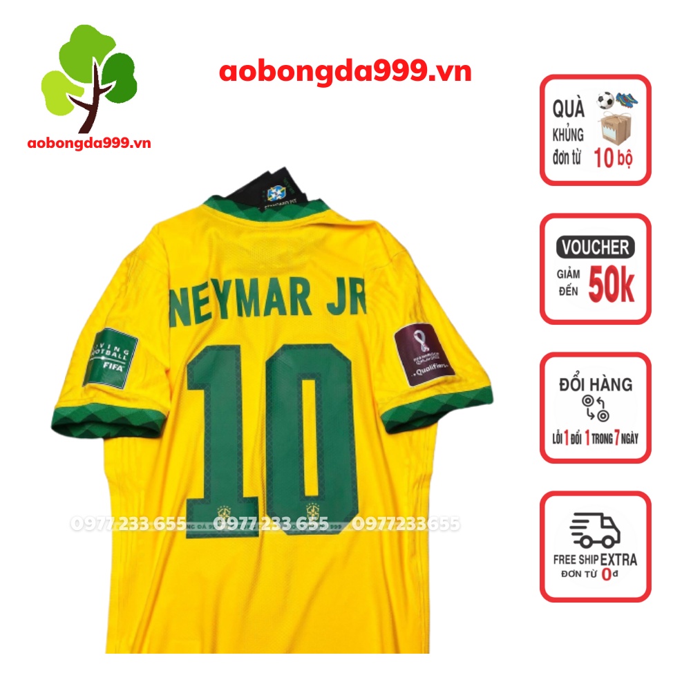 Áo bóng đá áo đá banh đội tuyển Brasil - Brazil - chất vải cao cấp - aodabong999.vn