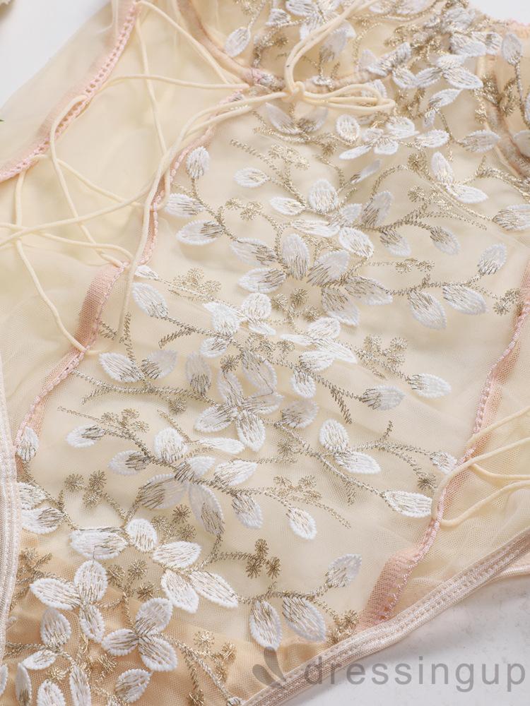 Bộ Đồ Liền Thân Thêu Họa Tiết Gợi Cảm Cho Nữ