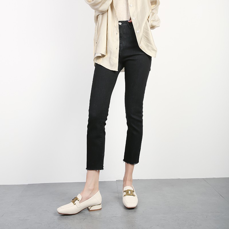 Giày Lười Da Mềm Mũi Vuông Thời Trang Cho Nữ | BigBuy360 - bigbuy360.vn