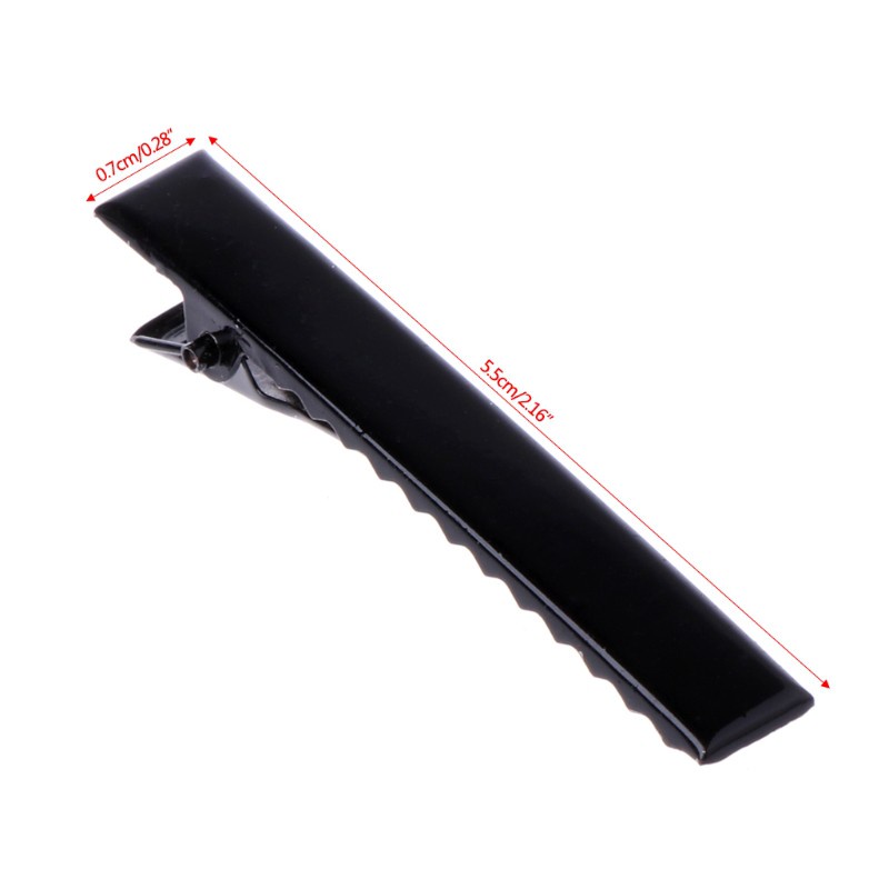 Set 10 kẹp tóc cá sấu bằng kim loại cỡ 5.5cm DIY