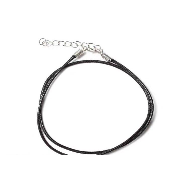 Ring Necklace dây chuyền vòng cổ dây da phối nhẫn xích titan không gỉ không đen cho nam nữ