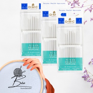 Vỉ kim thêu xâu đính hạt cườm dmc beading needle 1764/1