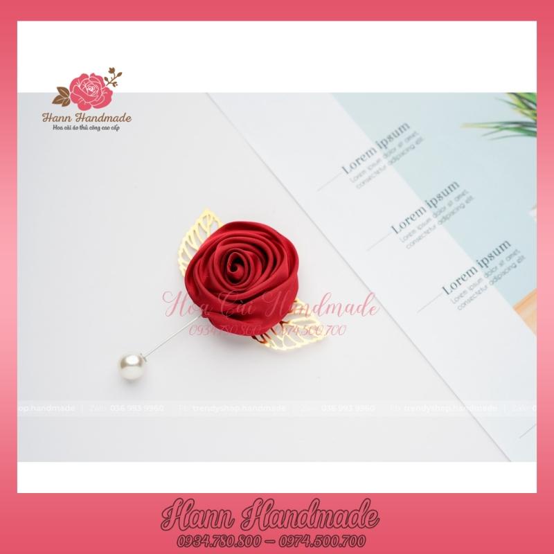 Hoa cài áo, trâm ghim cài váy nữ handmade phối phụ kiện cao cấp sang trọng [HANN- Hoa cài áo, pk thời trang]