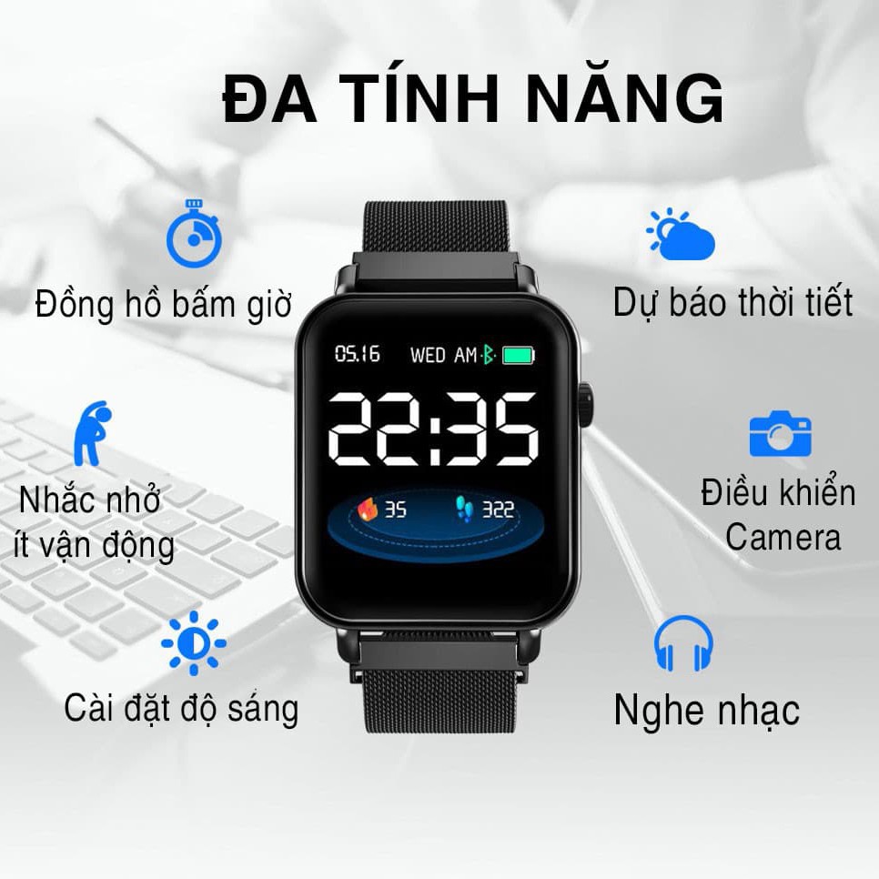 Đồng Hồ Thông Minh Pin Trâu Z9 Pro, SmartWatch Giá rẻ Kết nối bluetooth Thông báo cuộc gọi, tin nhắn, Theo Dõi Sức Khỏe