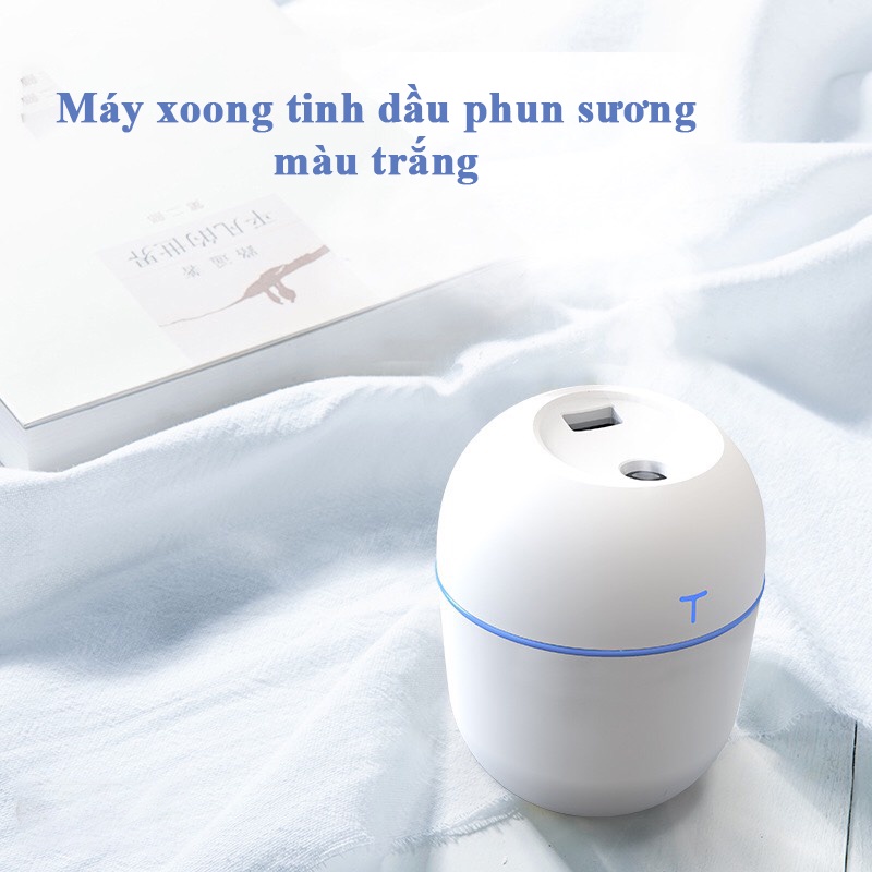 Máy phun sương xông tinh dầu phòng ngủ mini tạo ẩm đuổi muỗi có đèn led ECOTITT MXTD02