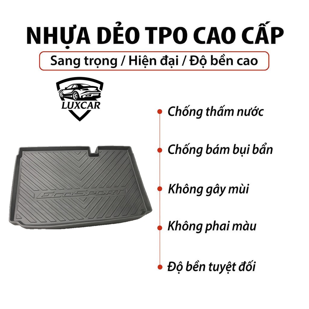 Lót cốp ô tô FORD, chất liệu nhựa dẻo TPO cao cấp LUXCAR (full các dòng xe của hãng)