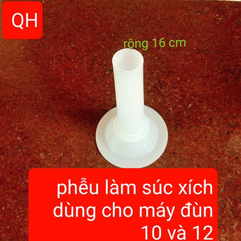 Phễu làm súc xích lỗ 12 cm,14 cm,16 cm bằng nhựa ABS