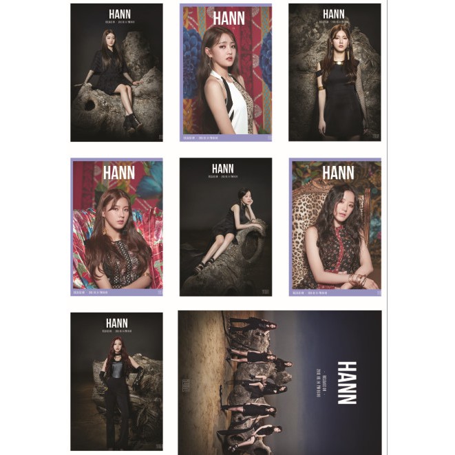 Lomo card ảnh nhóm (G)I-DLE - HANN + THE STAR full 16 ảnh
