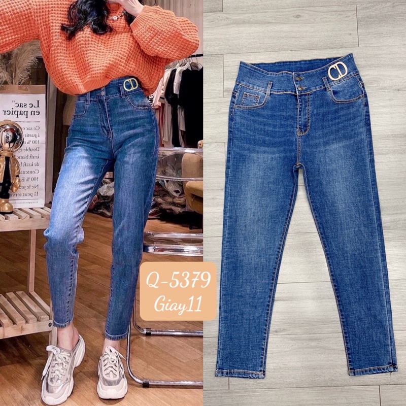 Quần jean dài BIGSIZE lưng cao CD 5379
