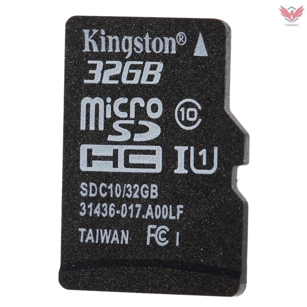 Kingston Class 10 8GB 16GB 32GB 64GB MicroSD TF Flash Memory Card 48MB/s Maximal Speed with Card Adapter