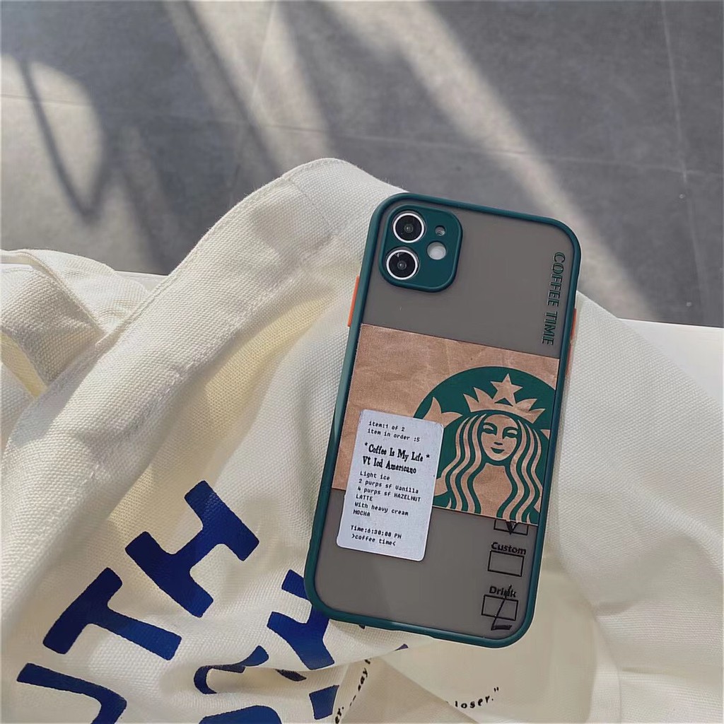 Ốp Điện Thoại In Hình Starbuck Cho Iphone12 / 12promax / 12mini / 11promax / 11 / 7plus / Xs / Xr