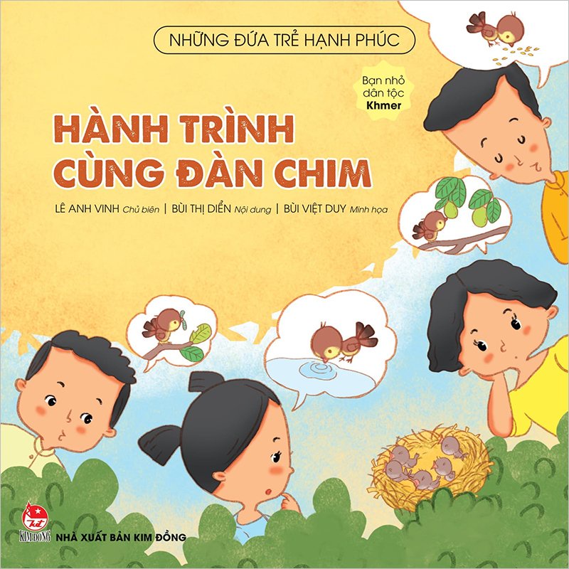 Sách - Những đứa trẻ hạnh phúc - Hành trình cùng đàn chim - Bạn nhỏ dân tộc Khmer