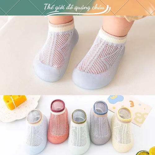 Giày Dép Bún Lưới Thoáng Khí Tập Đi Siêu Mềm Bé Trai -Bé Gái -Hàng Quảng Châu Cao Cấp