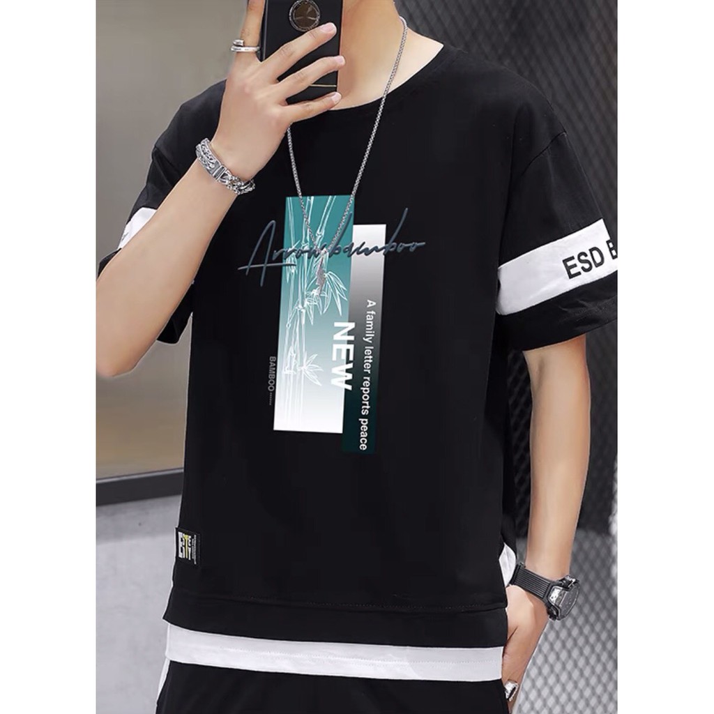 Áo Thun Tay Lỡ Layer Chất Liệu Cotton Cao Cấp Fom Rộng Đẹp Unisex cực chất