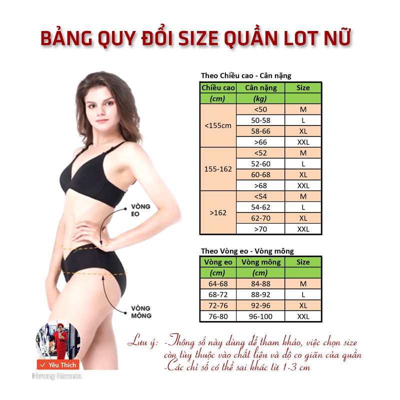 Quần lót nữ định hình Havana gen bụng chống cuộn FLQ16