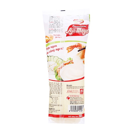 Sốt Mayonnaise Aji-Mayo Ajinomoto , Béo Ngậy - Chất Lượng Chai 260g