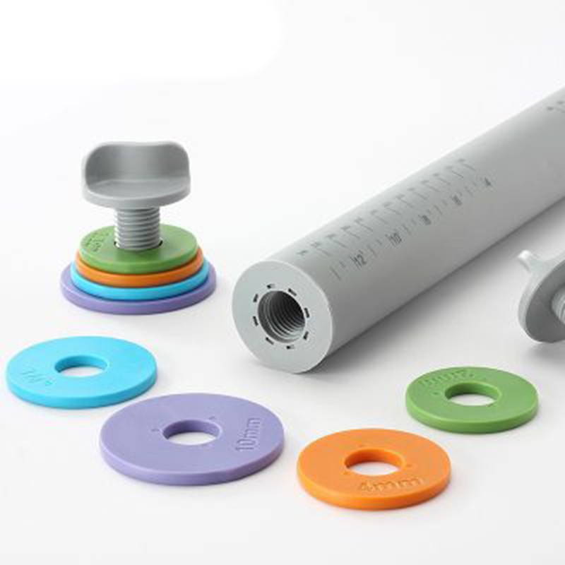 Adjustable Silicone Pin Roller for Baking Dough Pizza Cookies