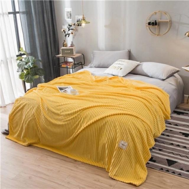 Tổng hợp_Chăn tuyết nhung kẻ tăm Emmidecor Cao cấp nhập khẩu Nhật Bản _ Hàng chính hãng 2m3*2m0