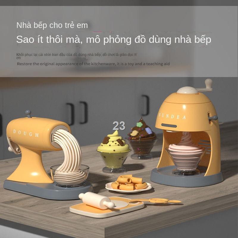 XMàu dành cho trẻ em Máy làm mì bằng đất sét Plasticine Không độc hại mới biết đi tay kem nặn Bộ đồ chơi bé gái