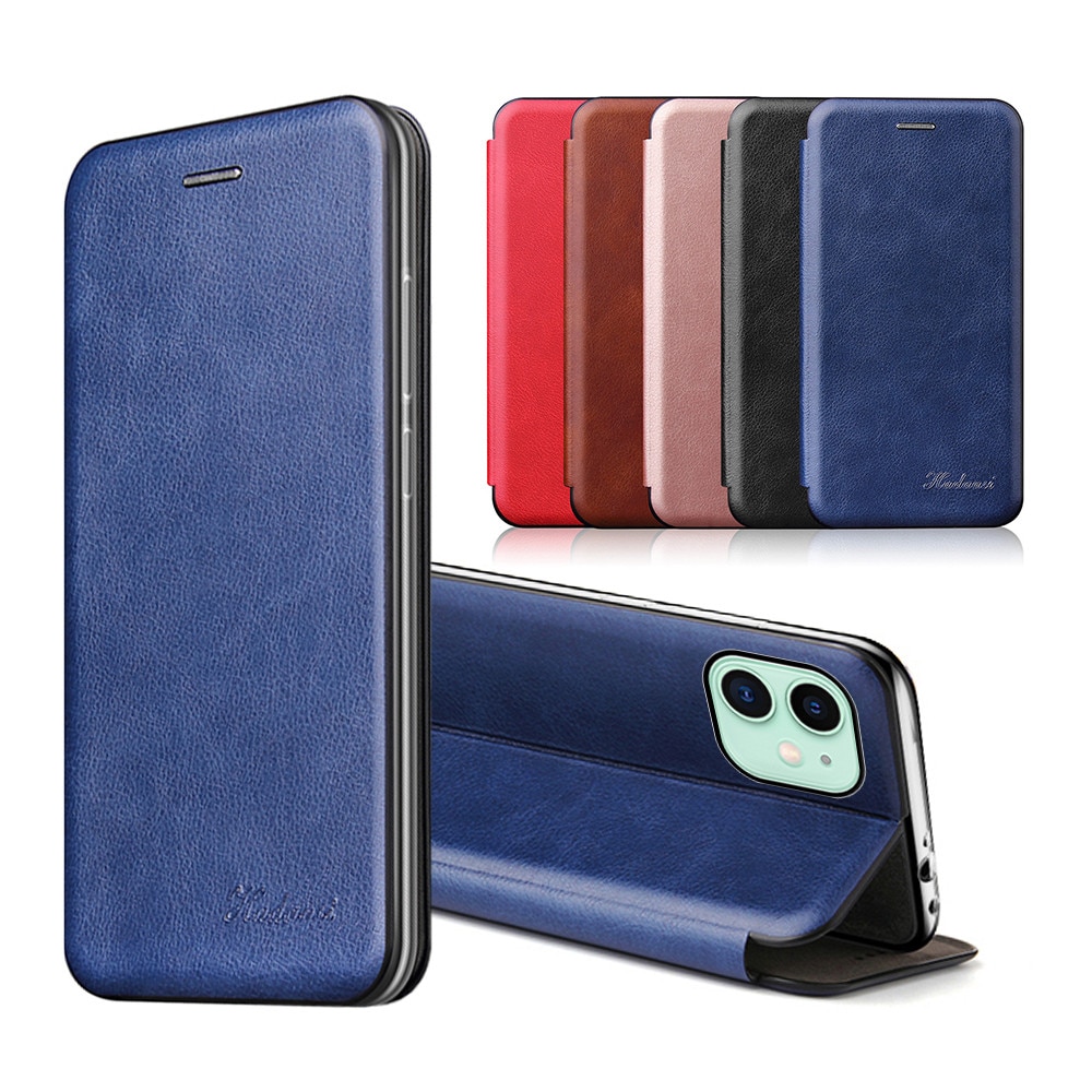Filp Phone Case Casing For iphone12 iPhone 12 pro 12pro max mini 12mini Luxury Slim PU Leather Flip Book Card Holder Stand Phone Case Cover Casing Bao da thiết kế mỏng có ngăn đựng thẻ kiêm đế đỡ