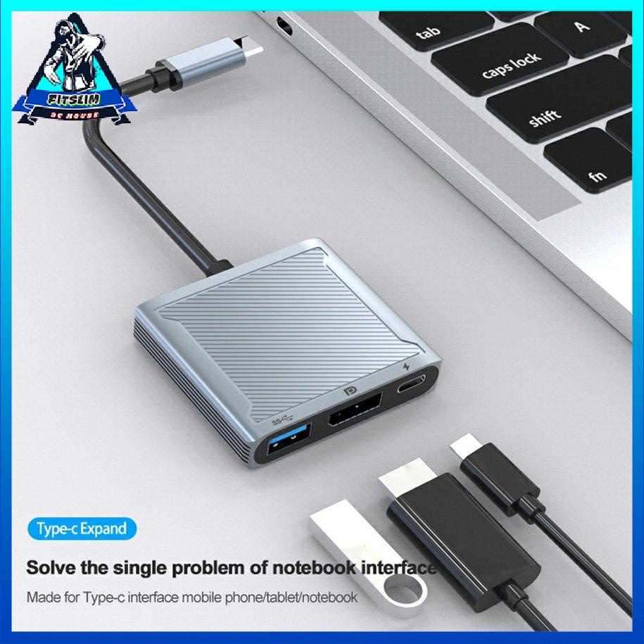 Bộ chuyển đổi 8K DP Bộ điều hợp ba trong một Bộ chuyển đổi USB-C Loại C Di động Hub [8/6]