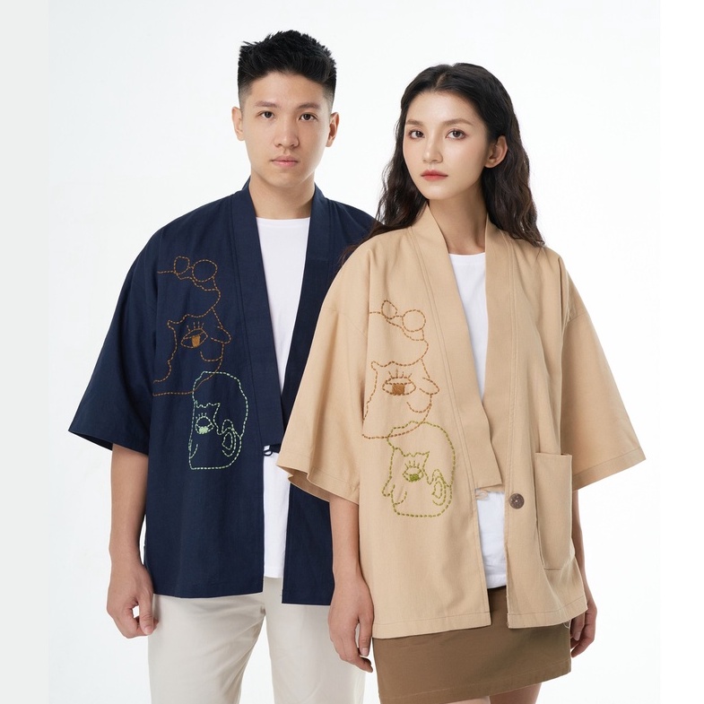 [Made by Tòhe] Kimono Thêu Tay &quot;Tủm tỉm&quot;