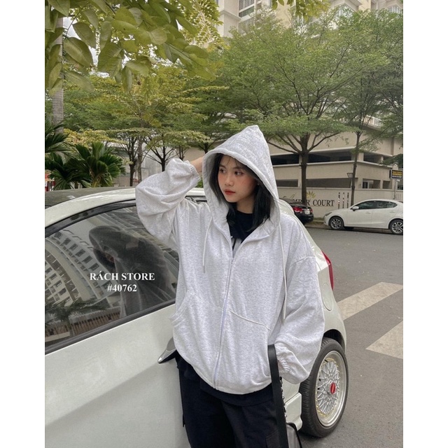 [RÁCH STORE] Áo Khoác Nỉ Trơn Bo Lai+Tay | BigBuy360 - bigbuy360.vn