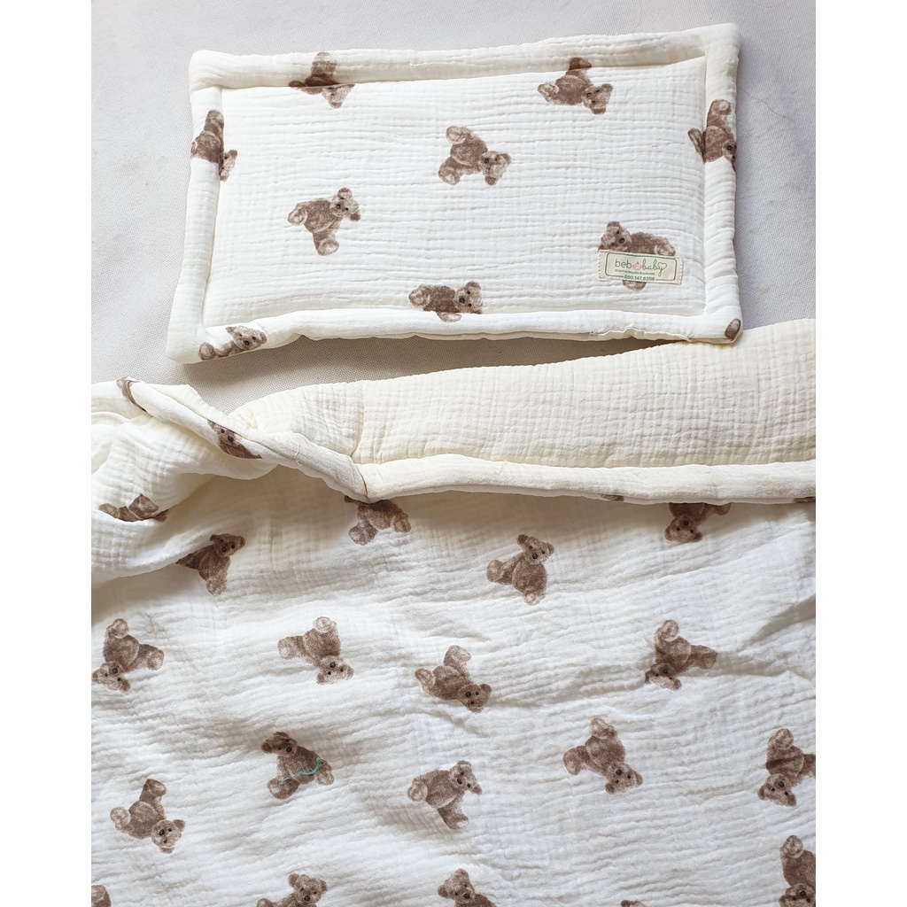 Chăn Bông Muslin Cao Cấp Bebobaby - mềm mịn & thân thiện với da Bé