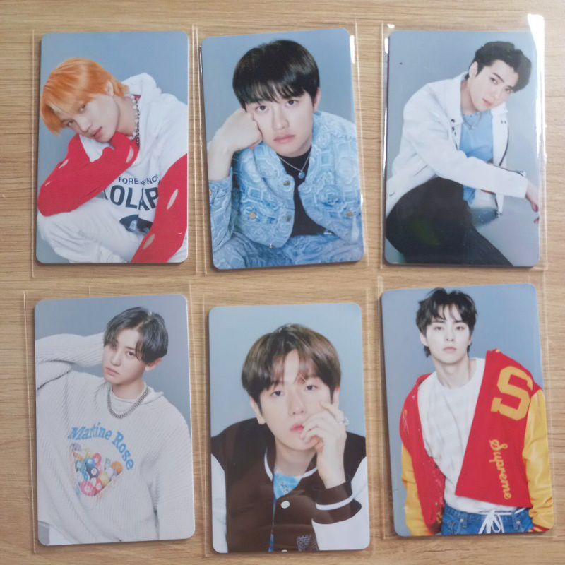 Set 6 card thẻ nhựa EXO - DON'T FIGHT THE FEELING bo góc in 2 mặt