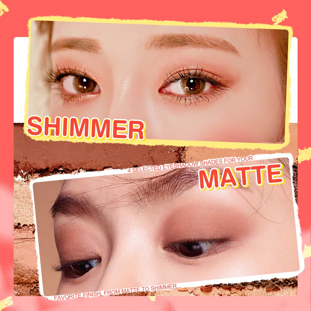 Bảng phấn mắt SACE LADY ML375 4 màu sắc tông lì và ánh nhũ lấp lánh sắc số cao trang điểm lâu trôi 50g | BigBuy360 - bigbuy360.vn